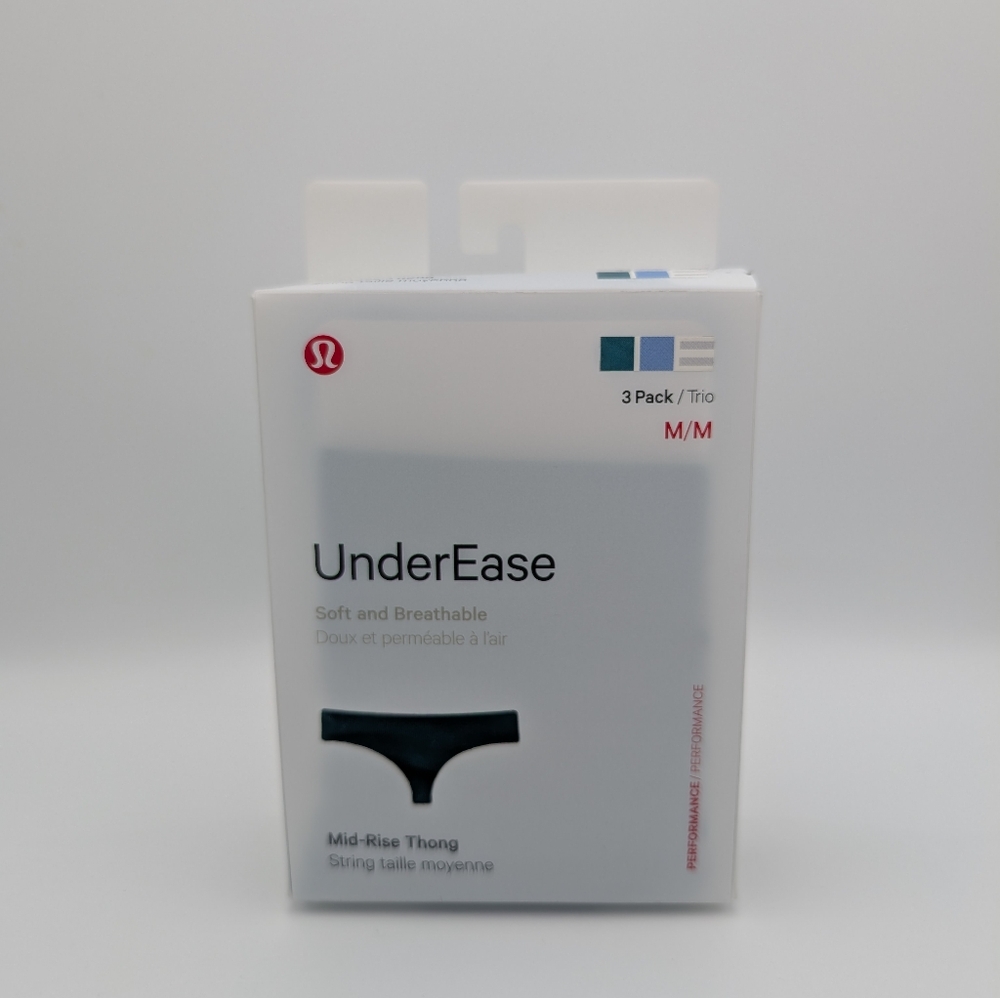 Lululemon UnderEase Mid-Rise Thong - 3 Pack